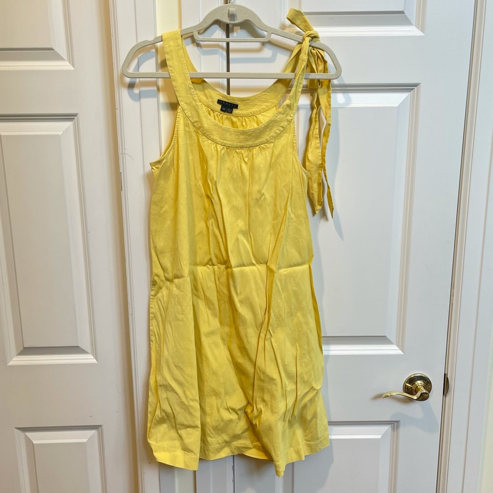 Theory Yellow Linen Summer Dress